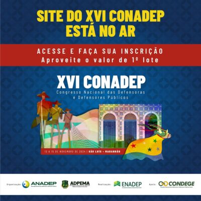 XVI CONADEP: inscrições abertas para evento no Maranhão